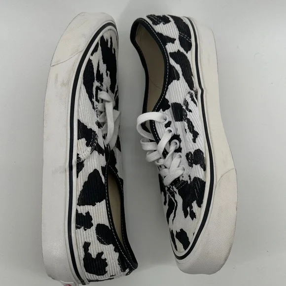 Vans Premium Authentic LX Style Cow Print Sneakers Men’s sz 11 - Picture 8 of 10